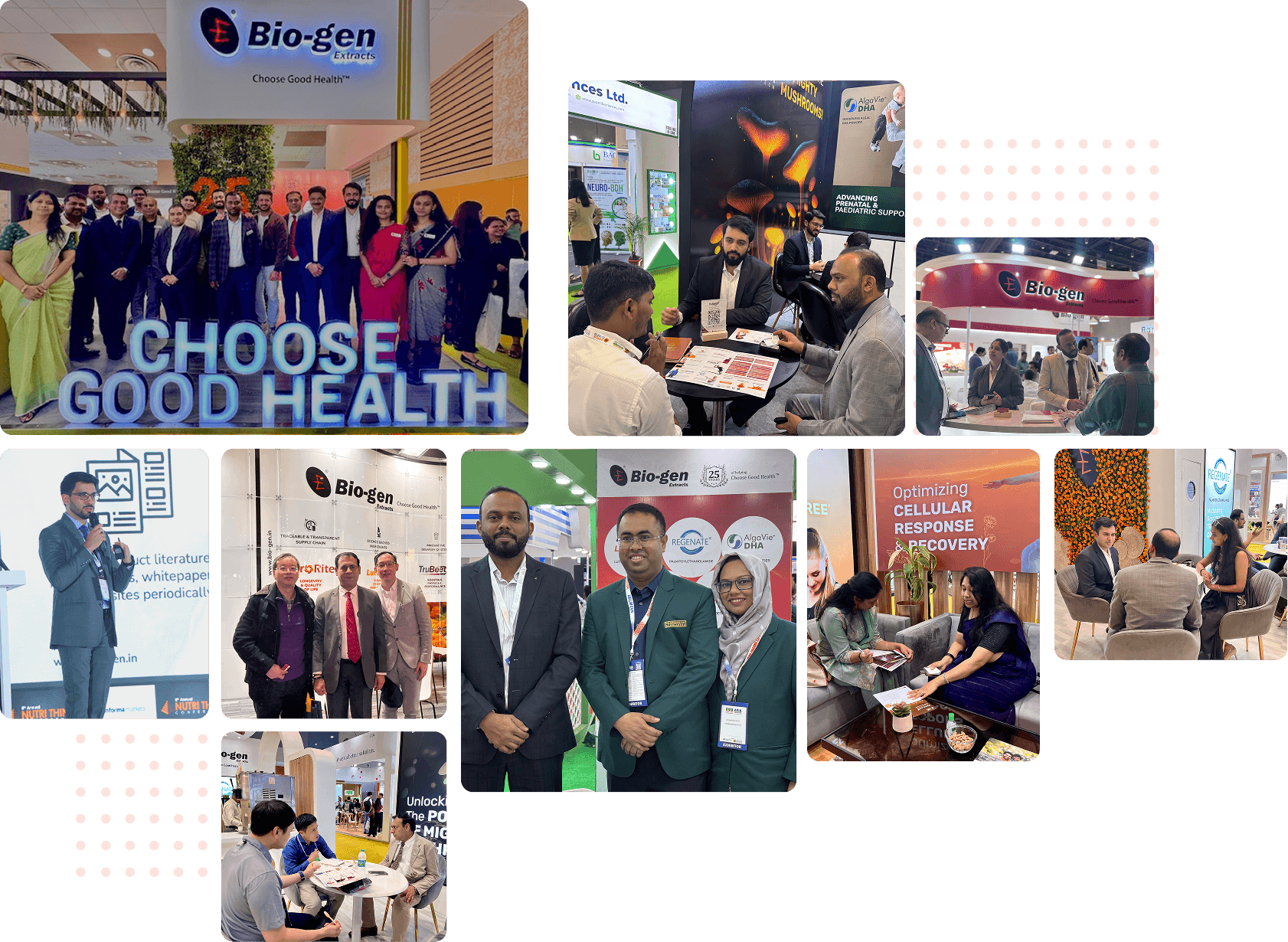 Bio-Gen team participating in international nutraceutical trade exhibitions